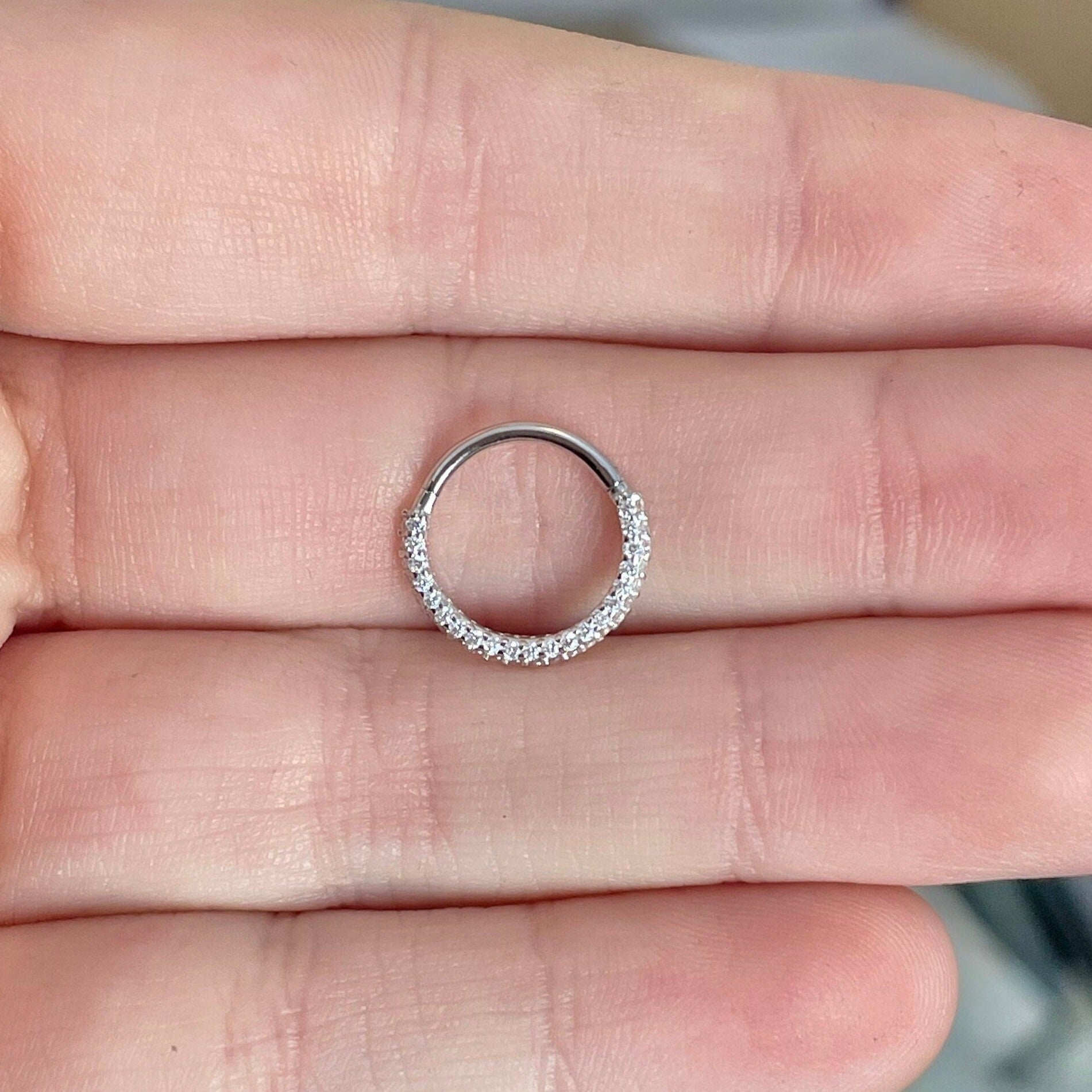 Zephyra Glow Daith Earring-Daith Earring-Elara Body Jewelry