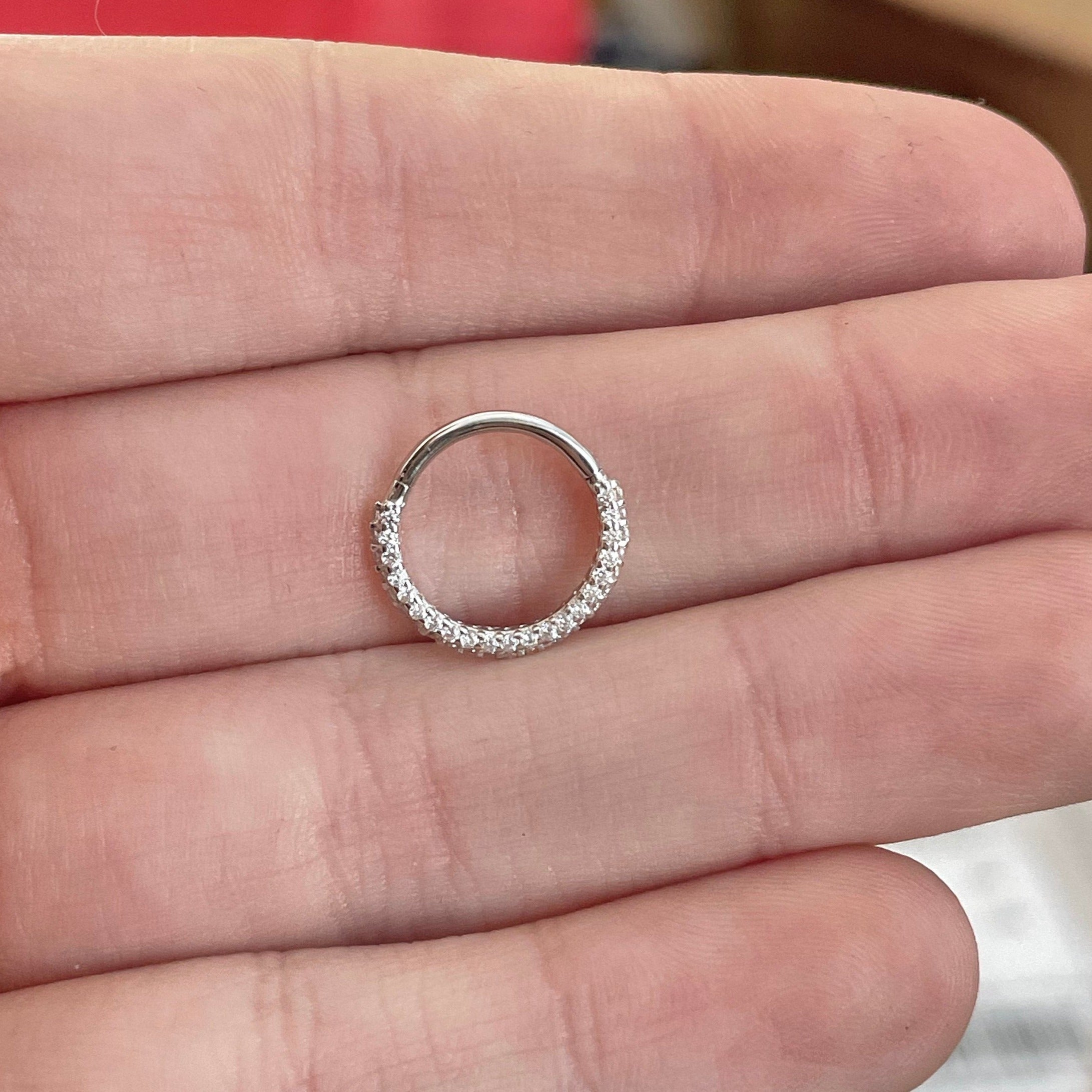 Zephyra Glow Daith Earring-Daith Earring-Elara Body Jewelry