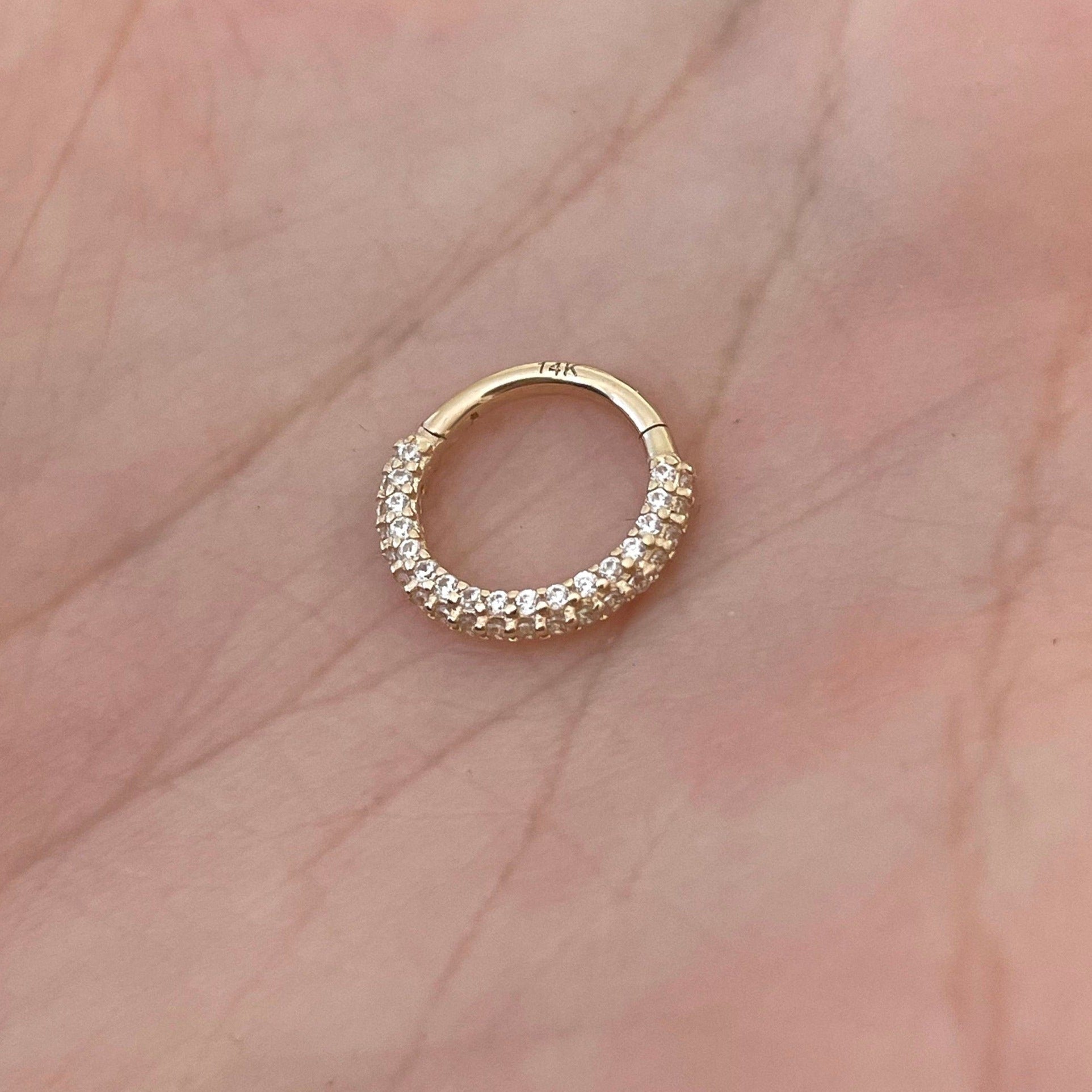 Zephyra Glow Daith Earring-Daith Earring-Elara Body Jewelry