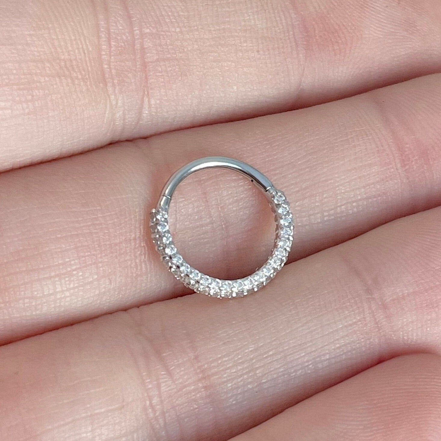 Zephyra Glow Septum Ring-Septum Ring-Elara Body Jewelry