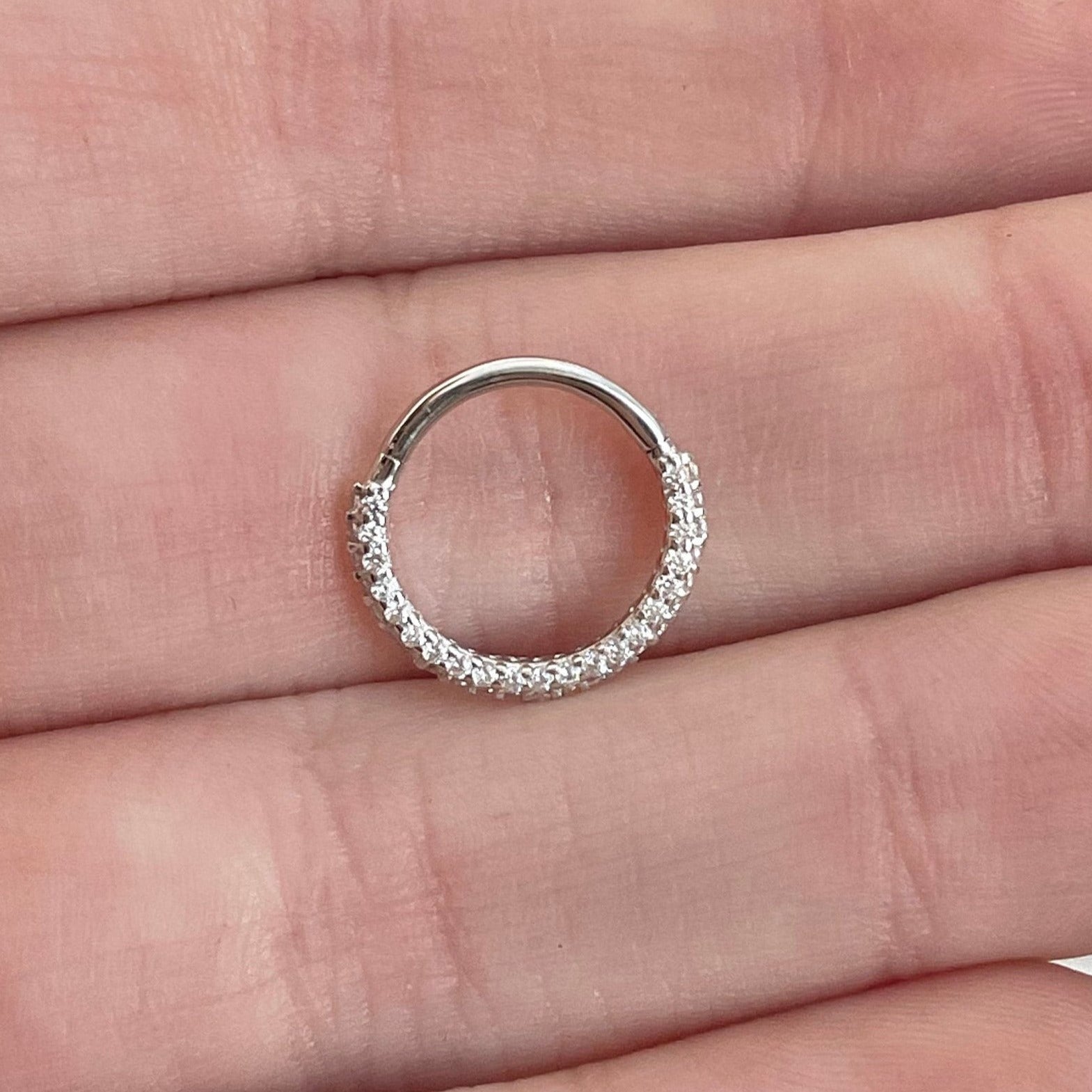 Zephyra Glow Septum Ring-Septum Ring-Elara Body Jewelry