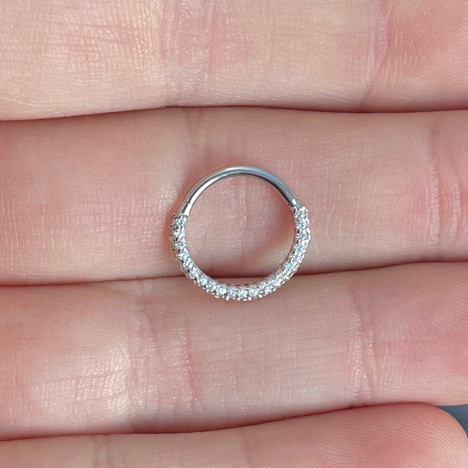 Zephyra Glow Septum Ring-Septum Ring-Elara Body Jewelry