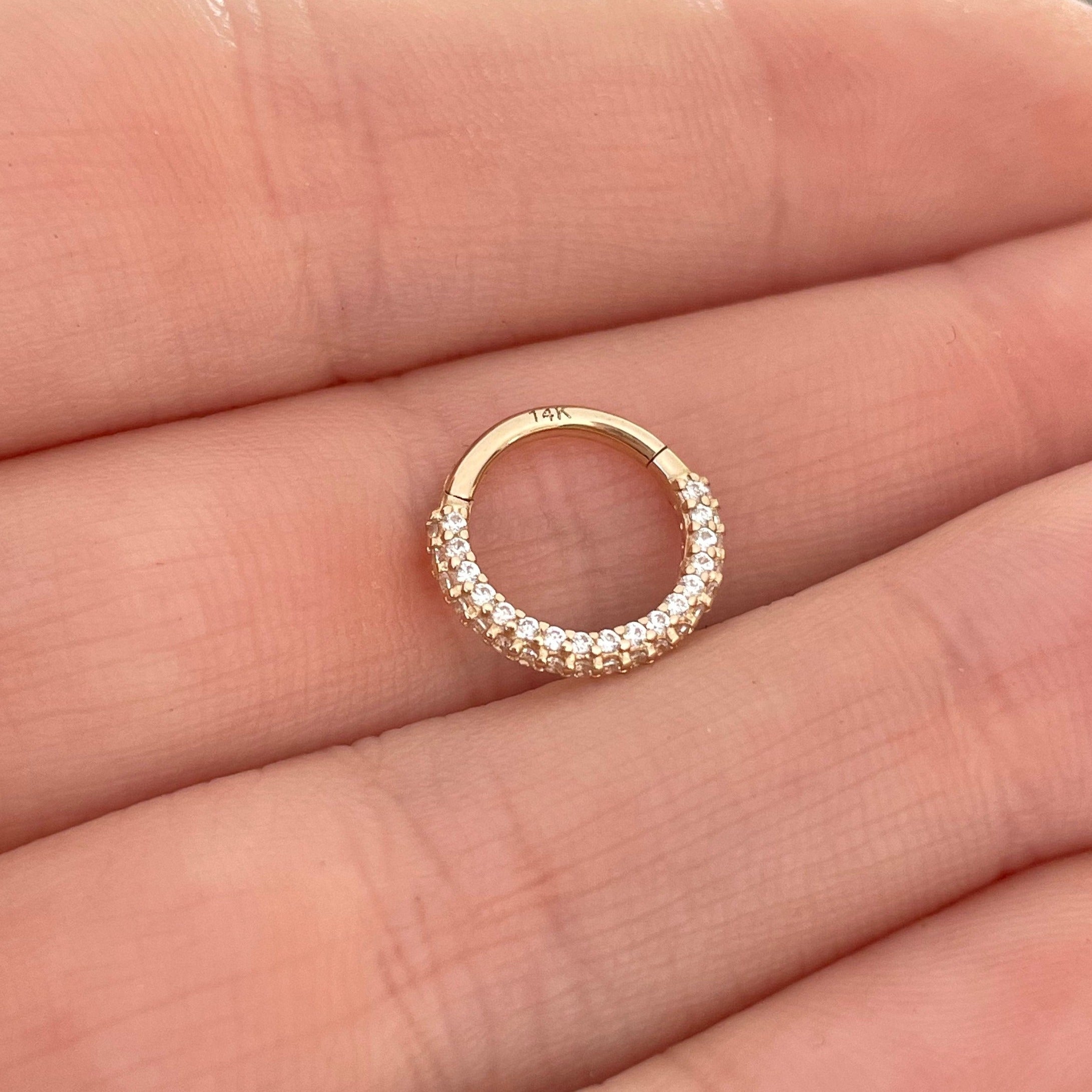 Zephyra Glow Septum Ring-Septum Ring-Elara Body Jewelry