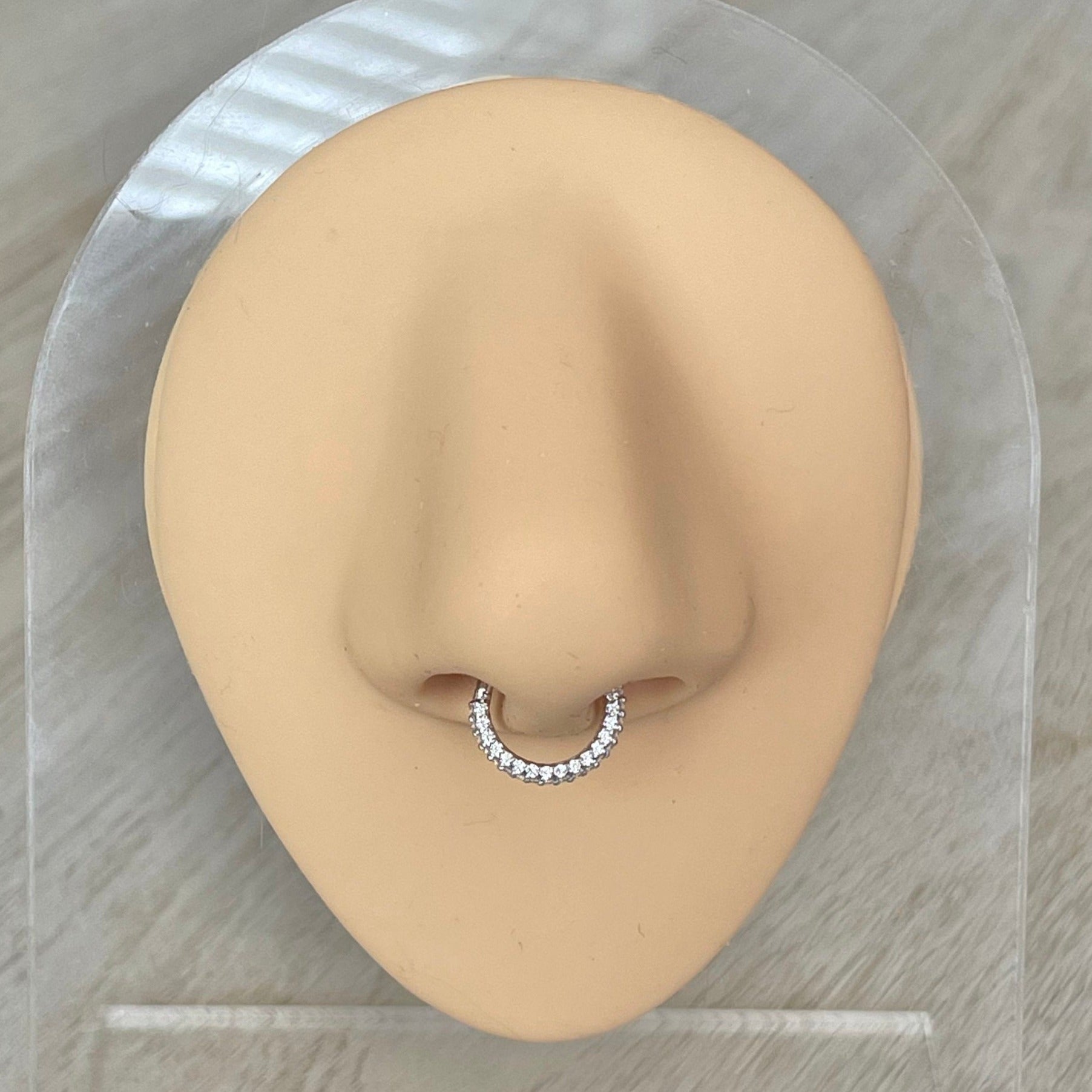 Zephyra Glow Septum Ring-Septum Ring-Elara Body Jewelry