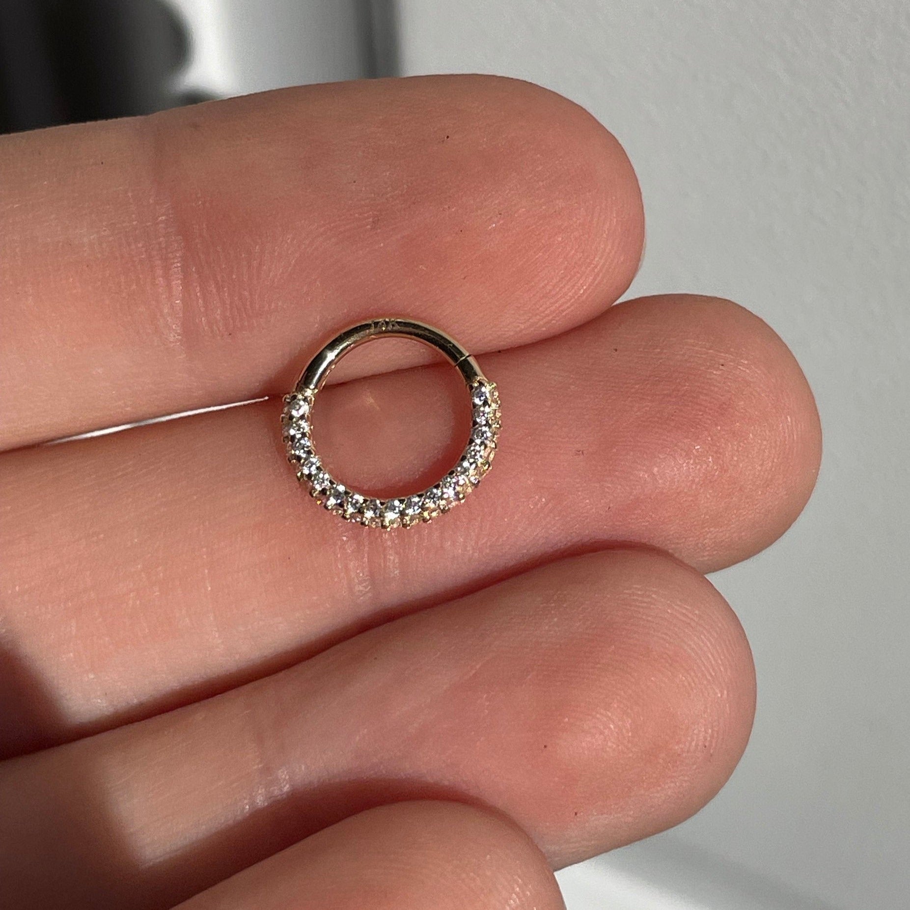 Zephyra Glow Septum Ring-Septum Ring-Elara Body Jewelry