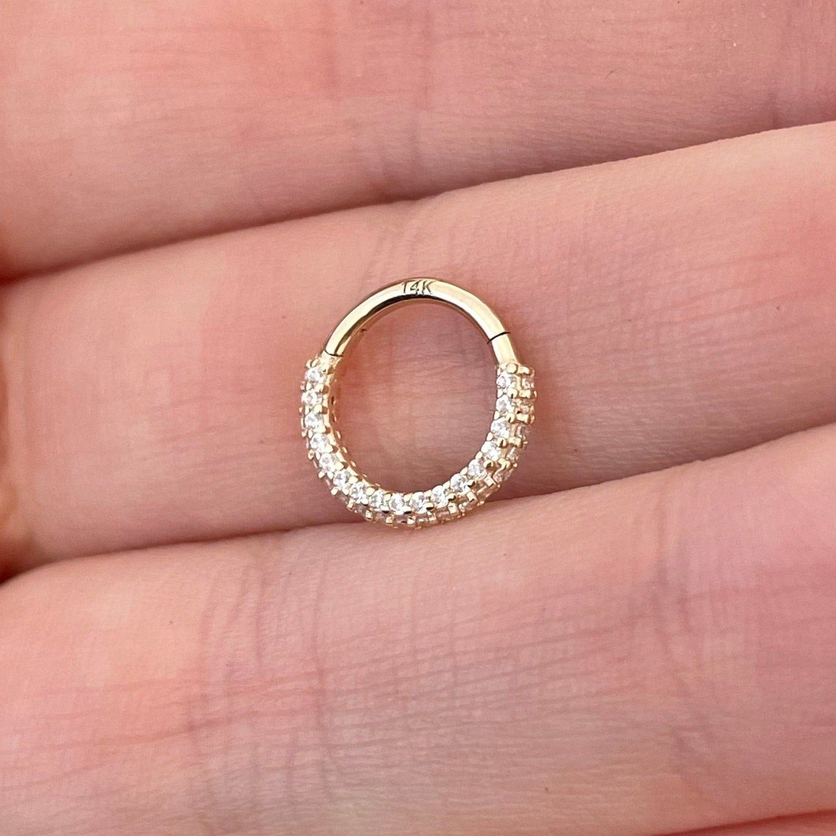 Zephyra Glow Septum Ring-Septum Ring-Elara Body Jewelry