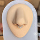Gold Geometric Septum Ring