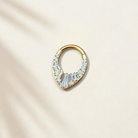 Gatsby's Palace Daith Earring-Daith Earring-8mm Diameter-Gold-Elara Body Jewelry