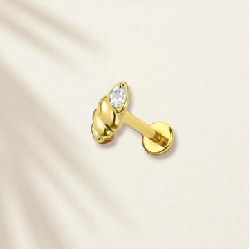 Oriana Shell Flat Back Stud Earring