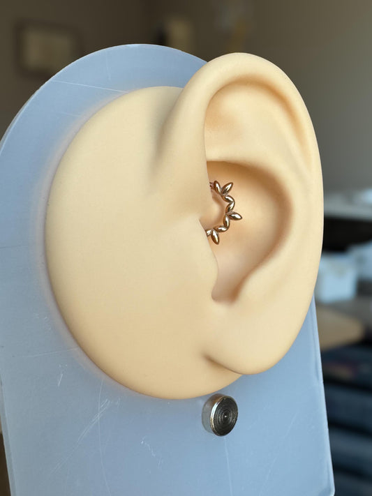 Olive Vine Daith Earring