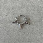 Astra Thorn Daith Earring-Daith Earring-8mm-18G-Silver-Elara Body Jewelry
