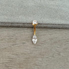 Belle Pointe Belly Button Ring-Belly Button Rings-Elara Body Jewelry