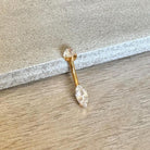Belle Pointe Belly Button Ring-Belly Button Rings-Elara Body Jewelry