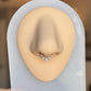 Gold Geometric Septum Ring