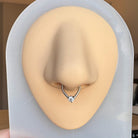 Crystal Tear Septum Ring-Septum Ring-Elara Body Jewelry