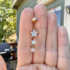Danse des Etoiles Belly Button RIng-Belly Button Rings-Elara Body Jewelry