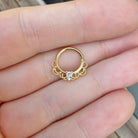 Daphne Lace Daith Earring-Daith Earring-Elara Body Jewelry