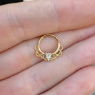 Daphne Lace Daith Earring-Daith Earring-Elara Body Jewelry