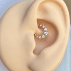 Edge of Light Daith Earring-Daith Earring-Elara Body Jewelry