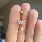 Elysian Reverie Belly Button Ring-Belly Button Rings-Elara Body Jewelry
