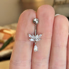 Elysian Reverie Belly Button Ring-Belly Button Rings-Elara Body Jewelry