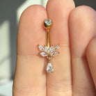 Elysian Reverie Belly Button Ring-Belly Button Rings-Elara Body Jewelry
