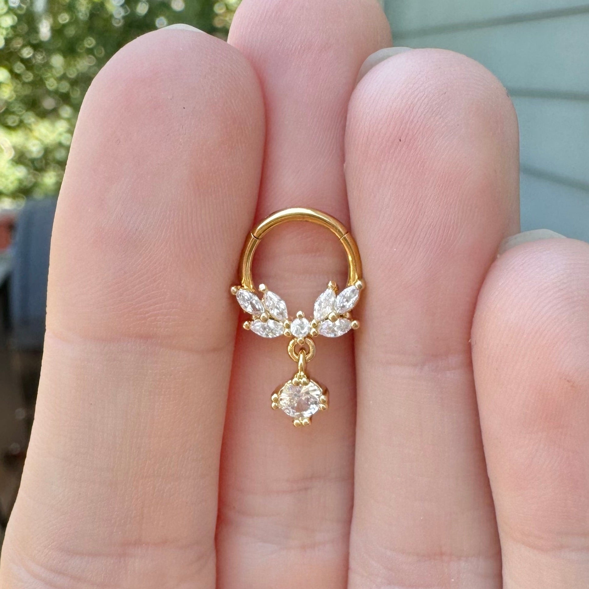 Elysian Reverie Daith Earring-Daith Earring-Elara Body Jewelry