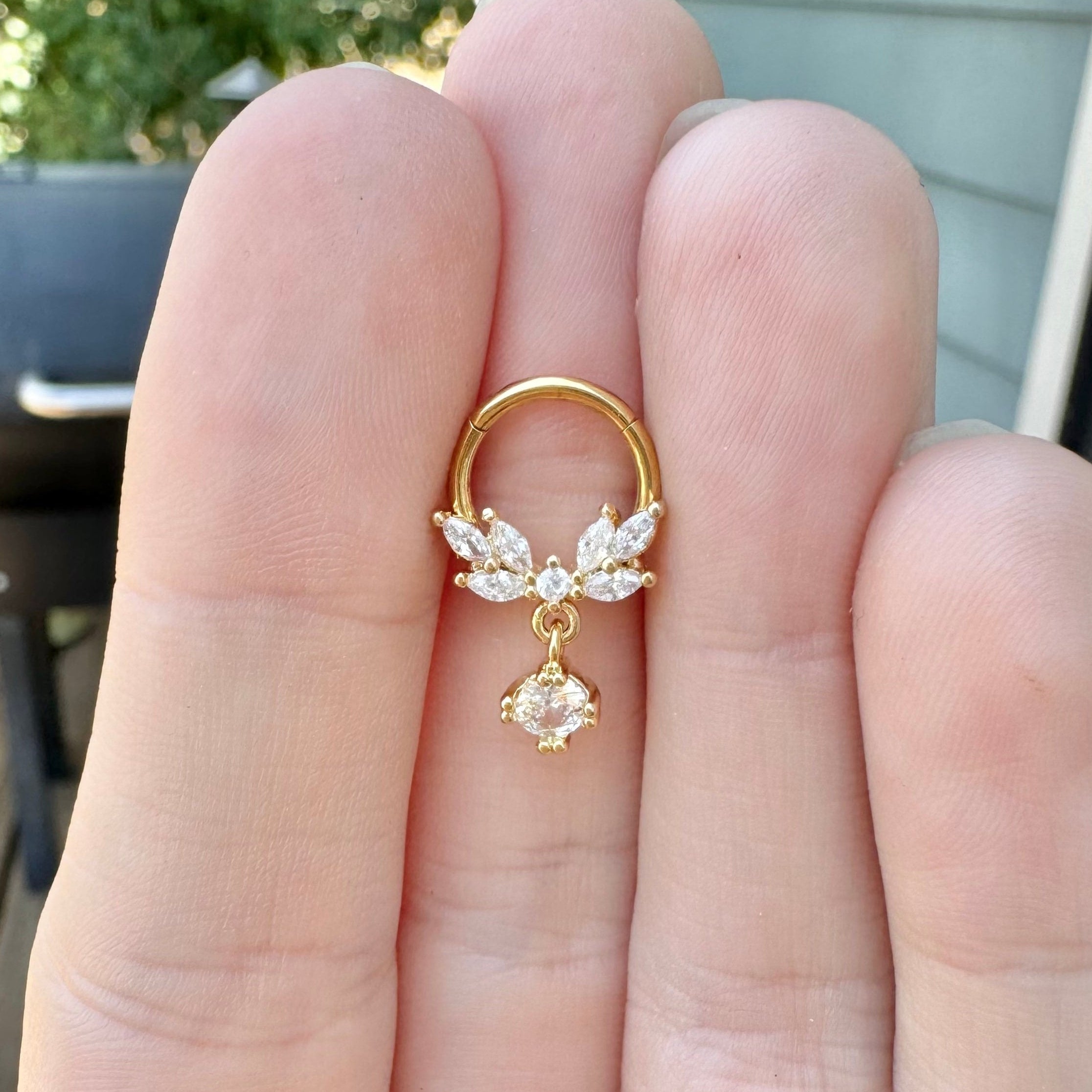 Elysian Reverie Septum Ring-Septum Ring-Elara Body Jewelry