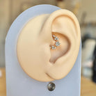 Floreline Daith Earring-Daith Earring-Elara Body Jewelry