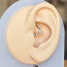 Floreline Daith Earring-Daith Earring-Gold-8mm Diameter-Elara Body Jewelry