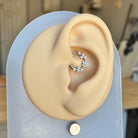 Floreline Daith Earring-Daith Earring-Elara Body Jewelry