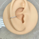 Golden Halo Conch Earring-Cartilage Earring-Elara Body Jewelry