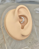 Titanium Daith Earring, Butterfly (16G, 8mm or 10mm, Titanium, Gold or Silver)