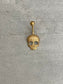 Gold Halloween Skull Belly Button Ring (14G, 10mm, Surgical Steel, Gold or Silver)