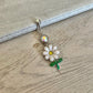 Dangly Daisy Belly Button Ring (14G, 10mm, Surgical Steel)