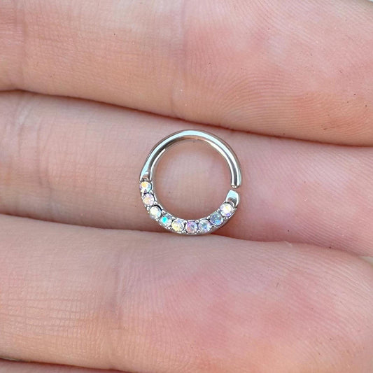 Simple Aurora Septum Ring, Bendable (16G, 8mm)