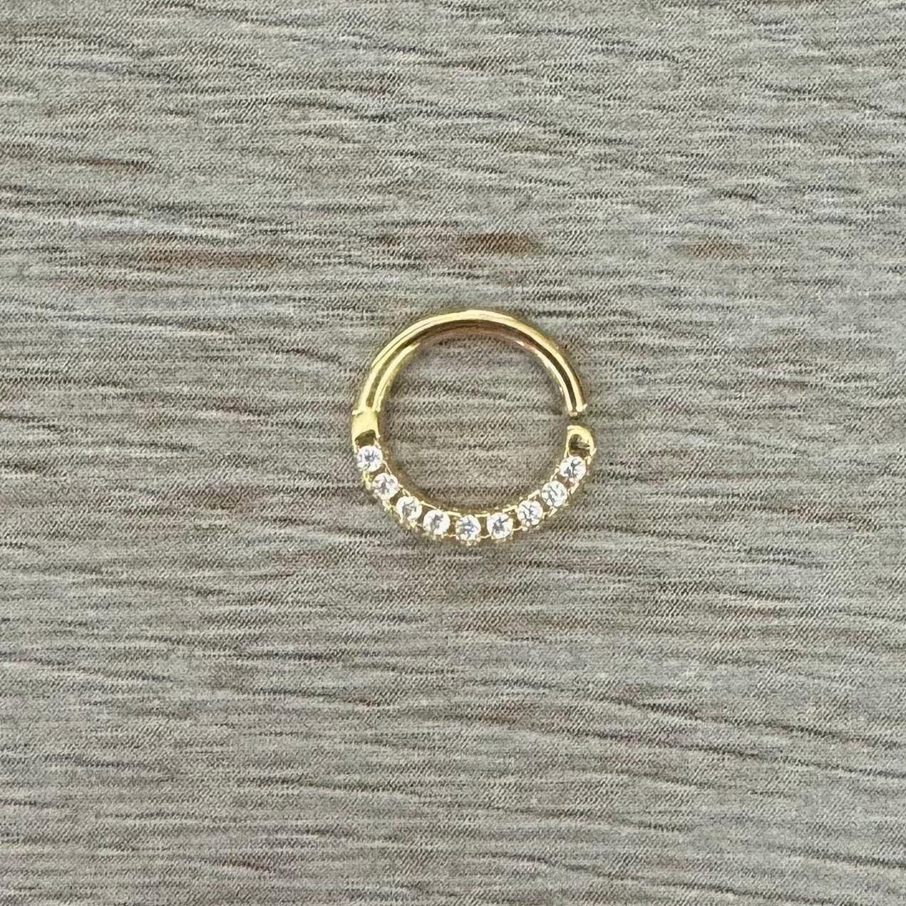 Simple Aurora Septum Ring, Bendable (16G, 8mm)