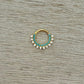 Turquoise Septum Ring (16G, 8mm, Gold or Silver)