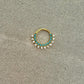 Turquoise Septum Ring (16G, 8mm, Gold or Silver)