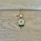 Dangly Daisy Belly Button Ring (14G, 10mm, Surgical Steel)