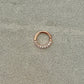 Simple Bendable Rose Gold Daith Earring (16G, 8mm)