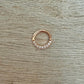 Simple Bendable Rose Gold Daith Earring (16G, 8mm)