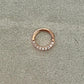 Simple Bendable Rose Gold Daith Earring (16G, 8mm)