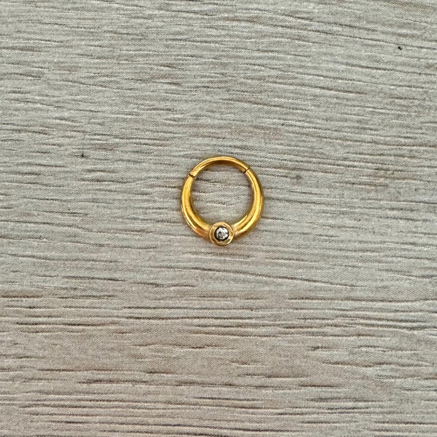 Unique Gold Septum Ring (16G, 8mm, Surgical Steel, Gold, Black, Rose Gold or Silver)