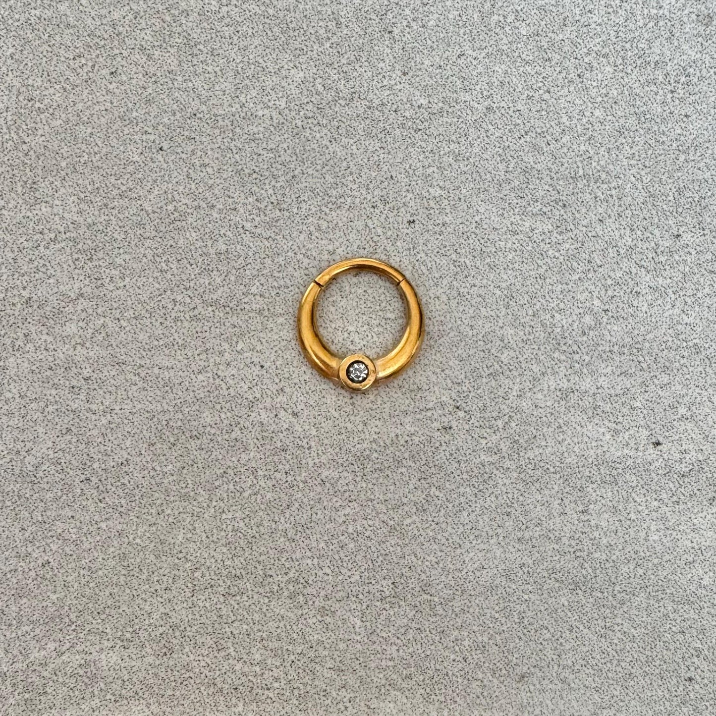 Unique Gold Septum Ring (16G, 8mm, Surgical Steel, Gold, Black, Rose Gold or Silver)