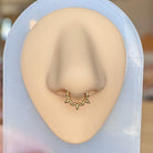 Olive Branch Septum Ring, Gold