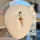 Luxe Heartfall Belly Button Ring-Belly Button Rings-Elara Body Jewelry