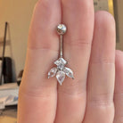 Luxora Prism-Belly Button Rings-Silver-Elara Body Jewelry