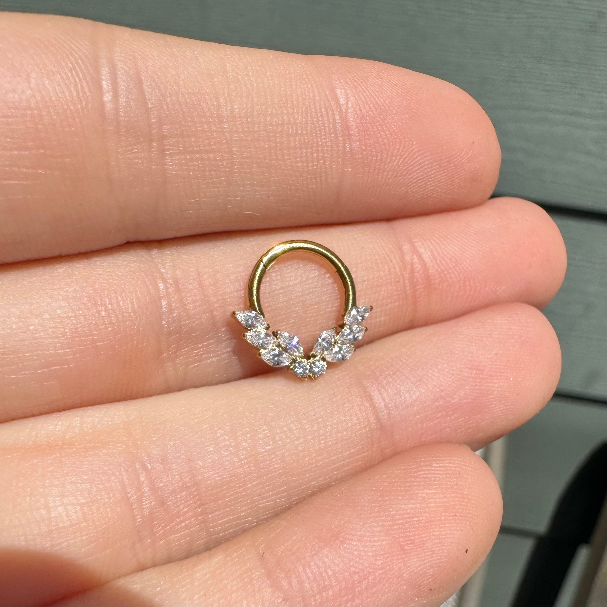 Papillon Celeste Septum Ring-Septum Ring-Elara Body Jewelry