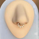 Radiance Edge Septum Ring-Septum Ring-Elara Body Jewelry